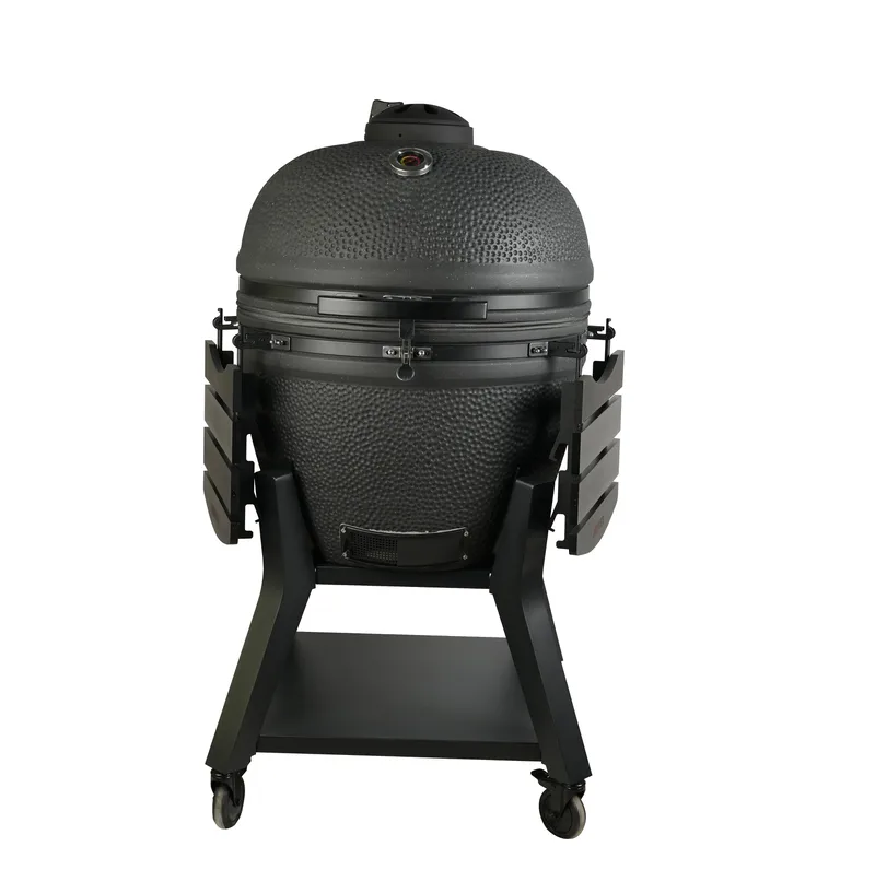 Kamadogrill Ø68 cm | Keramisk grill i matt svart med precisions­termometer - Trädgård & spabad - Grillar & matlagning utomhus - Kolgrillar - Klotgrillar