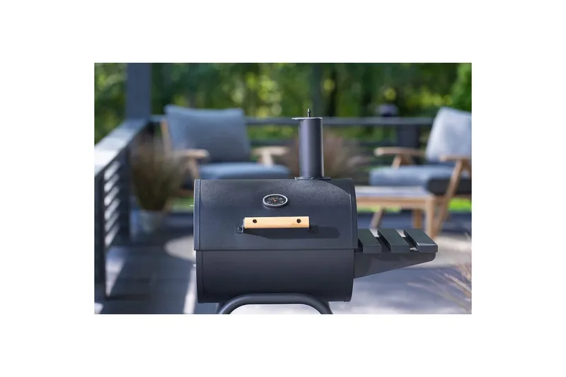 Kolgrill Mustang Barrel Kilgore - Svart - Trädgård & spabad - Grillar & matlagning utomhus - Kolgrillar