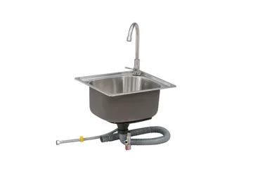 Alicante Vask med blandare & avlopp - Rostfritt stål - Trädgård & spabad - Grillar & matlagning utomhus - Utekök - Färdiga utekök