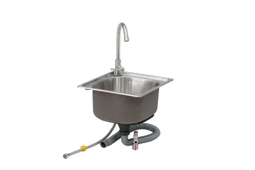 Alicante Vask med blandare & avlopp - Rostfritt stål - Trädgård & spabad - Grillar & matlagning utomhus - Utekök - Färdiga utekök