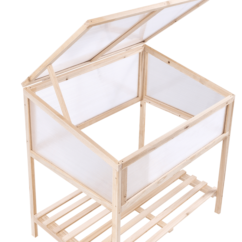 Växthus För Balkong Aranova Granträ 58 cm - Brun/Transparent - Trädgård & spabad - Trädgårdsskötsel - Odling - Planteringskärl & blomkruka - Drivbänk