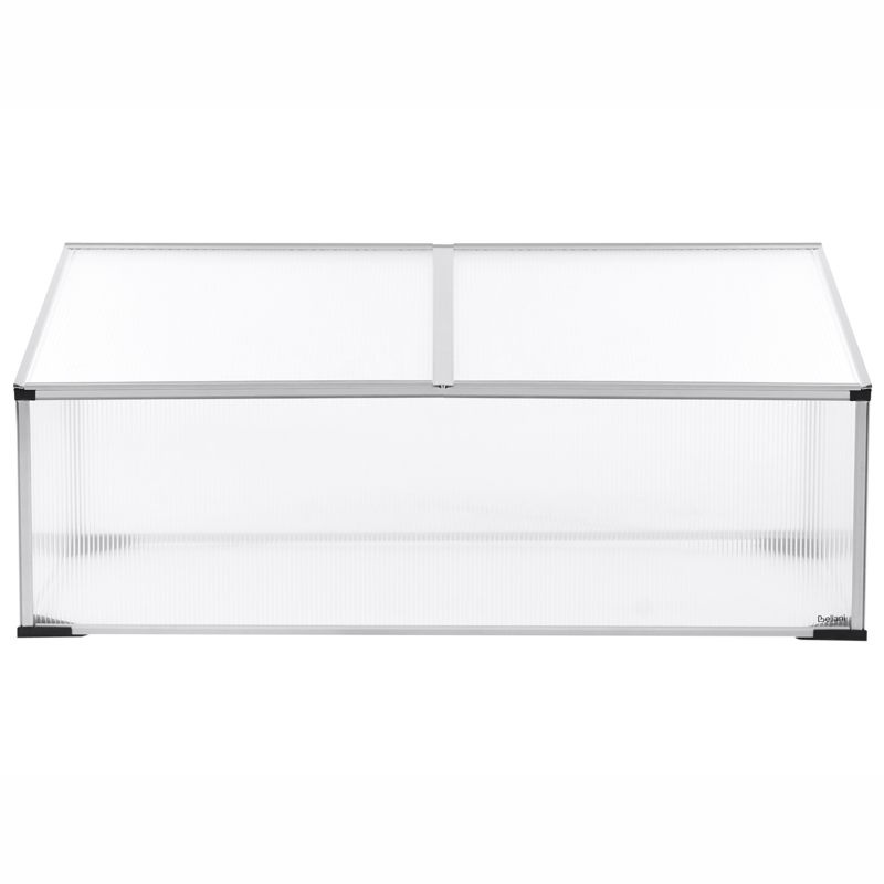 Växthus För Trädgård Serifos 60 cm - Silver/Transparent - Trädgård & spabad - Trädgårdsskötsel - Odling - Planteringskärl & blomkruka - Drivbänk