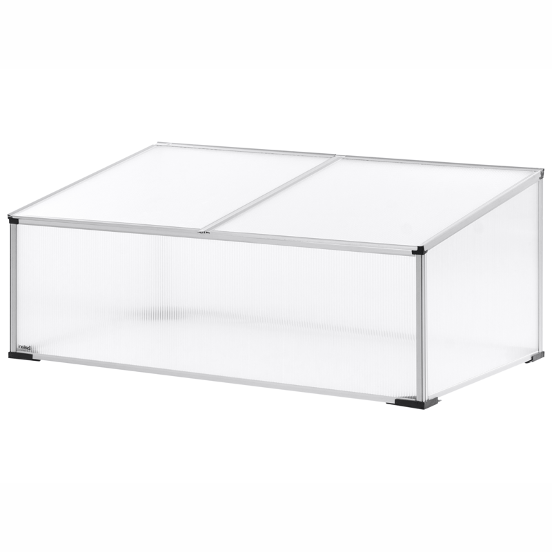 Växthus För Trädgård Serifos 60 cm - Silver/Transparent - Trädgård & spabad - Trädgårdsskötsel - Odling - Planteringskärl & blomkruka - Drivbänk