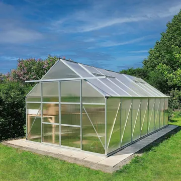 Växthus 18m² | Utökad odlingshöjd | Premium | 6mm kanalplast - Trädgård & spabad - Trädgårdsskötsel - Växthus