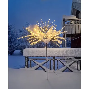 Albero Dekorationsträd belysning 250 cm - svart med vita ljuspunkter - Trädgård & spabad - Utemiljö - Altan & terrass - Altanbelysning