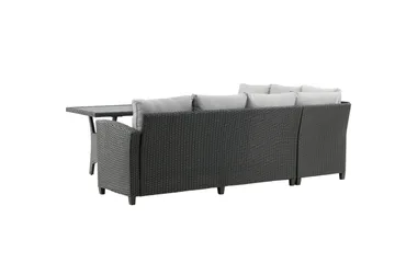 Bentwood Loungegrupp Utomhus 5-sits - Svart/Grå - Utemöbler - Loungemöbler - Soffgrupp utomhus