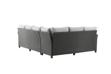 Bentwood Loungegrupp Utomhus 5-sits - Svart/Grå - Utemöbler - Loungemöbler - Soffgrupp utomhus