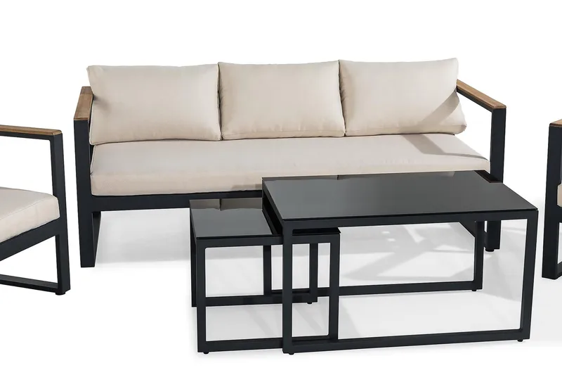 Aspvik Soffgrupp Utomhus 5-sits - Beige - Utemöbler - Loungemöbler - Soffgrupp utomhus