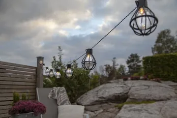 Cage Ljusslinga - svart - Trädgård & spabad - Utemiljö - Altan & terrass - Altanbelysning