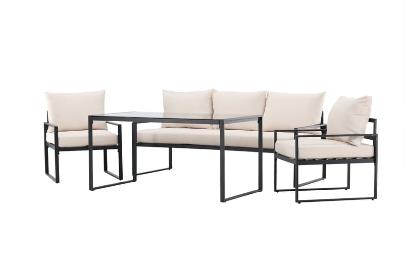 Catania Soffgrupp Utomhus 5-sits - Svart - Utemöbler - Loungemöbler - Soffgrupp utomhus