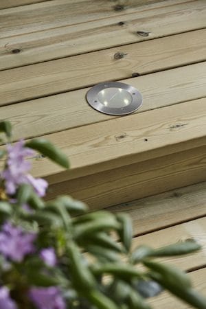 Decklight Solcellsspotlight 12 cm - silver - Trädgård & spabad - Utemiljö - Altan & terrass - Altanbelysning