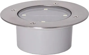Decklight Solcellsspotlight 12 cm - silver - Trädgård & spabad - Utemiljö - Altan & terrass - Altanbelysning