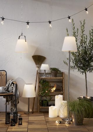 Flamme Grand LED Blockljus 20 cm - vit - Trädgård & spabad - Utemiljö - Altan & terrass - Altanbelysning