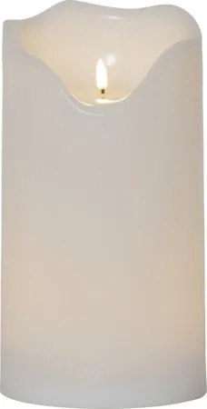 Flamme Grand LED Blockljus 30 cm, vit
