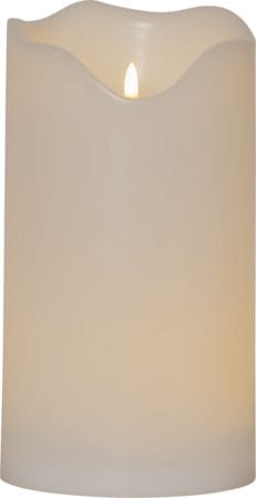 Flamme Grand LED Blockljus 30 cm - vit - Trädgård & spabad - Utemiljö - Altan & terrass - Altanbelysning