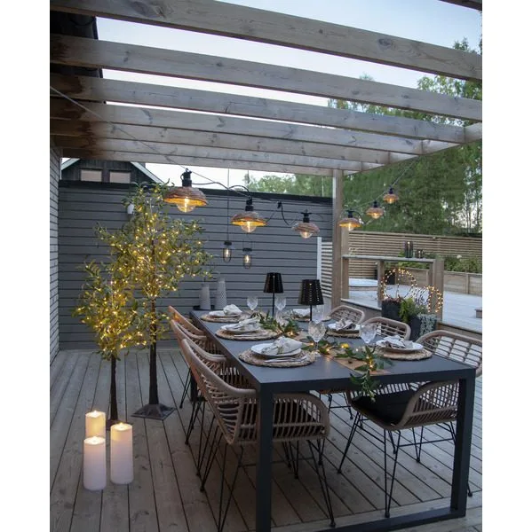 Flamme Rak LED Ljus 27,5 cm - vit - Trädgård & spabad - Utemiljö - Altan & terrass - Altanbelysning
