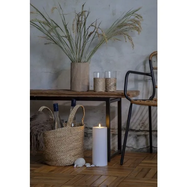 Flamme Rak LED Ljus 27,5 cm - vit - Trädgård & spabad - Utemiljö - Altan & terrass - Altanbelysning