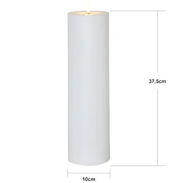 Flamme Rak LED Ljus 37,5 cm - vit - Trädgård & spabad - Utemiljö - Altan & terrass - Altanbelysning