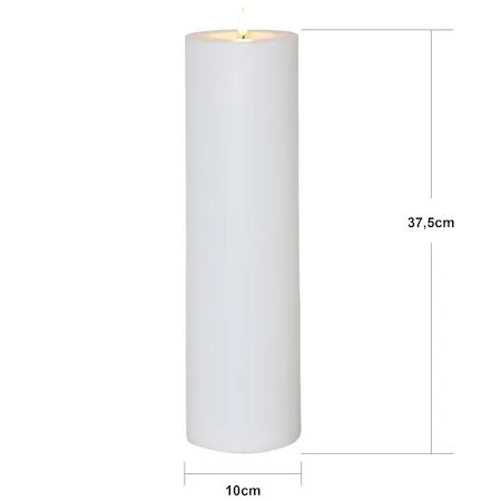 Flamme Rak LED Ljus 37,5 cm - vit - Trädgård & spabad - Utemiljö - Altan & terrass - Altanbelysning