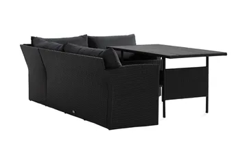 James Light Soffgrupp Utomhus  5-sits - Svart - Utemöbler - Loungemöbler - Soffgrupp utomhus
