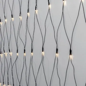 LED-ljusnät Jul Crispy Ice White 300x300 cm 200 ljus - Svart - Trädgård & spabad - Utemiljö - Altan & terrass - Altanbelysning