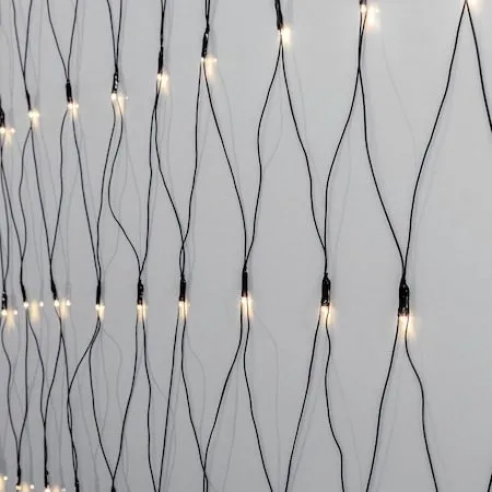 LED-ljusnät Jul Crispy Ice White 300x300 cm 200 ljus - Svart - Trädgård & spabad - Utemiljö - Altan & terrass - Altanbelysning