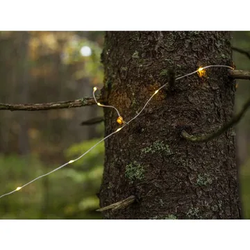 LED-ljusslinga Rondo 10 m USB - Vit / Grå - Trädgård & spabad - Utemiljö - Altan & terrass - Altanbelysning