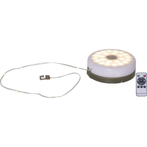 LED-ljusslinga Rondo 10 m USB, Vit / Grå