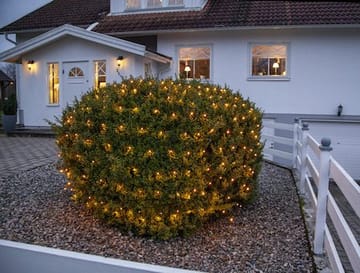 Ljusnät jul Golden Warm White 2x2 m 160 ljus - Svart - Trädgård & spabad - Utemiljö - Altan & terrass - Altanbelysning