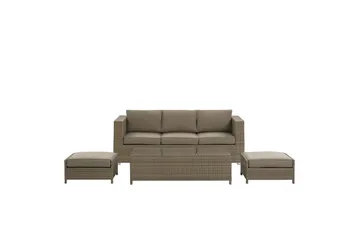 Loungegrupp med bord Belluno - Utemöbler - Loungemöbler - Soffgrupp utomhus
