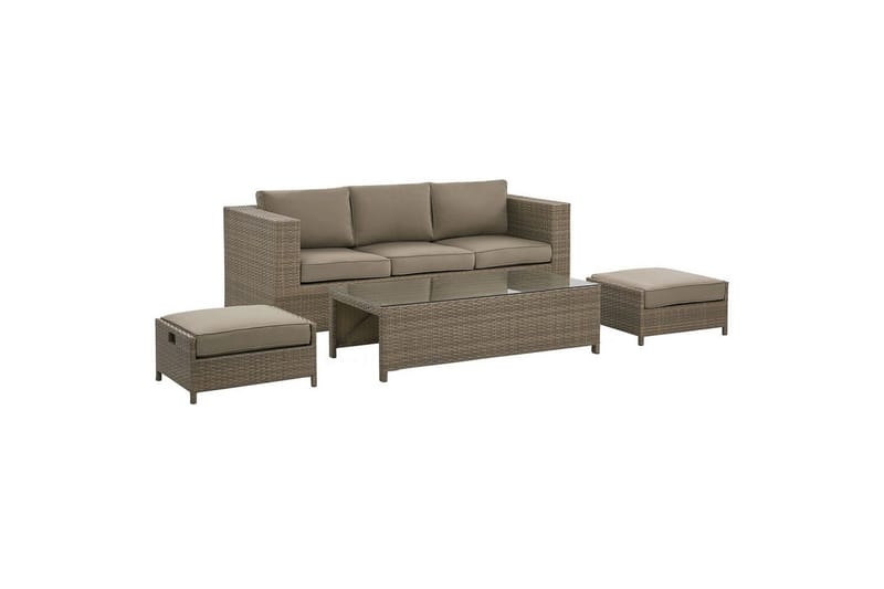 Loungegrupp med bord Belluno - Utemöbler - Loungemöbler - Soffgrupp utomhus