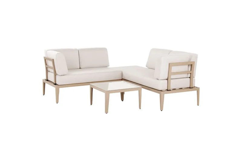 Loungegrupp Rima III Beige - Beige - Utemöbler - Loungemöbler - Soffgrupp utomhus