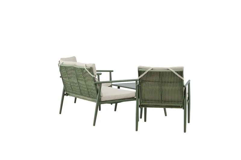 Mazzaro Soffgrupp Utomhus 4-sits - Grön/Beige - Utemöbler - Loungemöbler - Soffgrupp utomhus