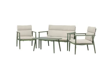 Mazzaro Soffgrupp Utomhus 4-sits - Grön/Beige - Utemöbler - Loungemöbler - Soffgrupp utomhus