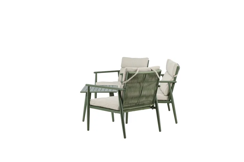 Mazzaro Soffgrupp Utomhus 4-sits - Grön/Beige - Utemöbler - Loungemöbler - Soffgrupp utomhus