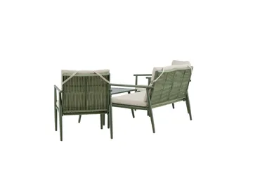 Mazzaro Soffgrupp Utomhus 4-sits - Grön/Beige - Utemöbler - Loungemöbler - Soffgrupp utomhus