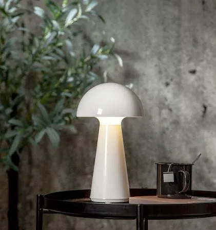 Mushroom Bordslampa 16 cm - vit - Trädgård & spabad - Utemiljö - Altan & terrass - Altanbelysning