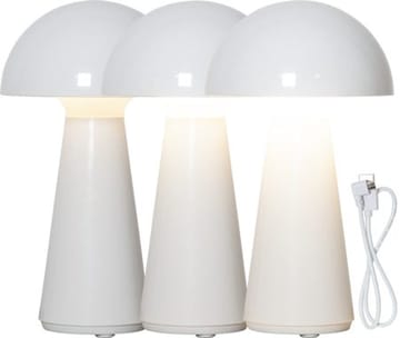 Mushroom Bordslampa 16 cm - vit - Trädgård & spabad - Utemiljö - Altan & terrass - Altanbelysning