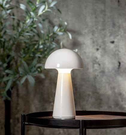 Mushroom Bordslampa 16 cm - vit - Trädgård & spabad - Utemiljö - Altan & terrass - Altanbelysning