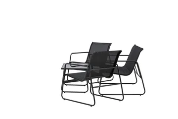 Scopello Soffgrupp Utomhus 4-sits - Svart - Utemöbler - Loungemöbler - Soffgrupp utomhus