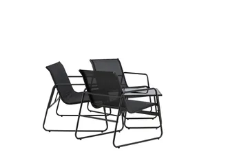 Scopello Soffgrupp Utomhus 4-sits - Svart - Utemöbler - Loungemöbler - Soffgrupp utomhus