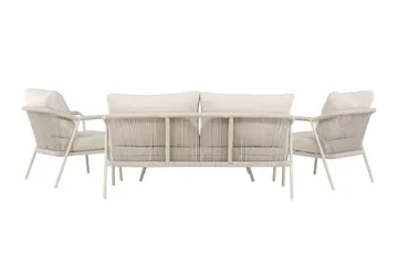 Sicily Soffgrupp Utomhus 4-sits - Beige - Utemöbler - Loungemöbler - Soffgrupp utomhus