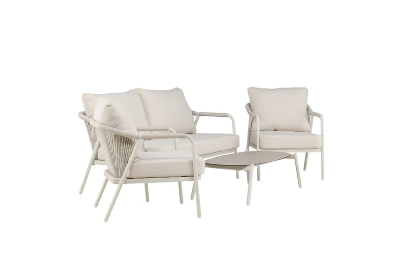 Sicily Soffgrupp Utomhus 4-sits - Beige - Utemöbler - Loungemöbler - Soffgrupp utomhus