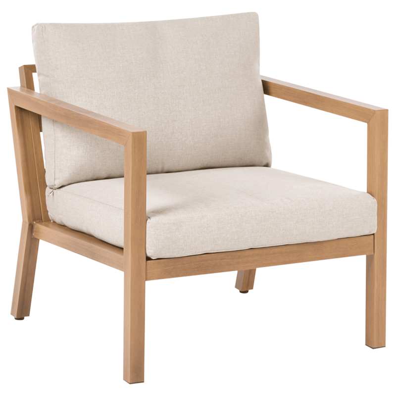 Soffgrupp utomhus med Bord 5-Sits Oneta - Brun/Beige - Utemöbler - Loungemöbler - Soffgrupp utomhus