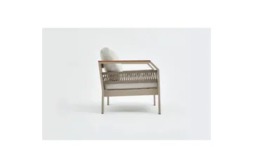 Trädgårdsloungeset Farra Beige - Beige - Utemöbler - Loungemöbler - Soffgrupp utomhus