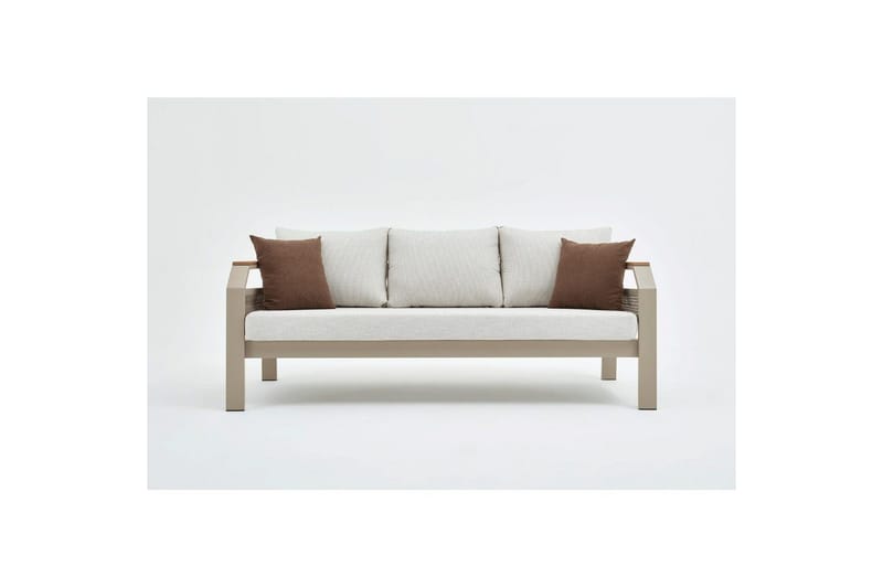 Trädgårdsloungeset Farra Beige - Beige - Utemöbler - Loungemöbler - Soffgrupp utomhus