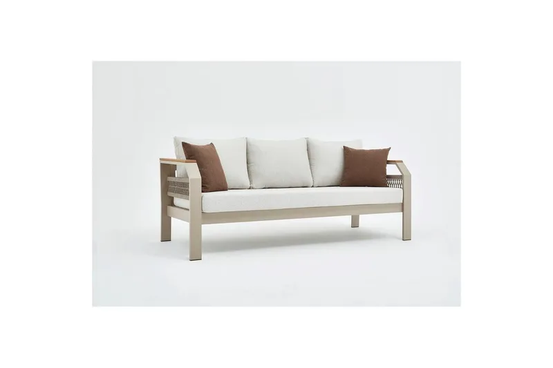 Trädgårdsloungeset Farra Beige - Beige - Utemöbler - Loungemöbler - Soffgrupp utomhus