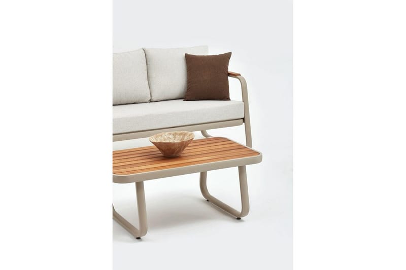 Trädgårdsloungeset Rio Beige - Beige - Utemöbler - Loungemöbler - Soffgrupp utomhus