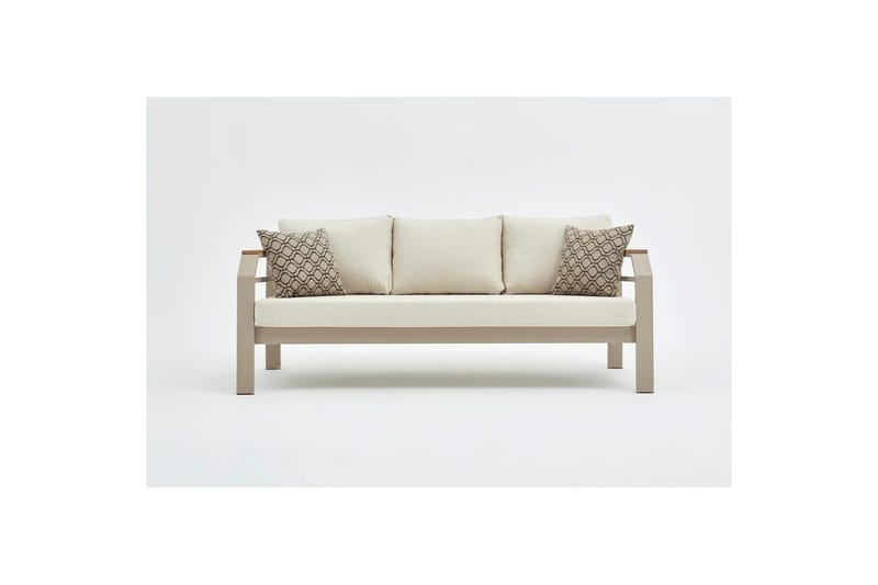 Trädgårdsloungeset Sudassento Beige - Beige - Utemöbler - Loungemöbler - Soffgrupp utomhus