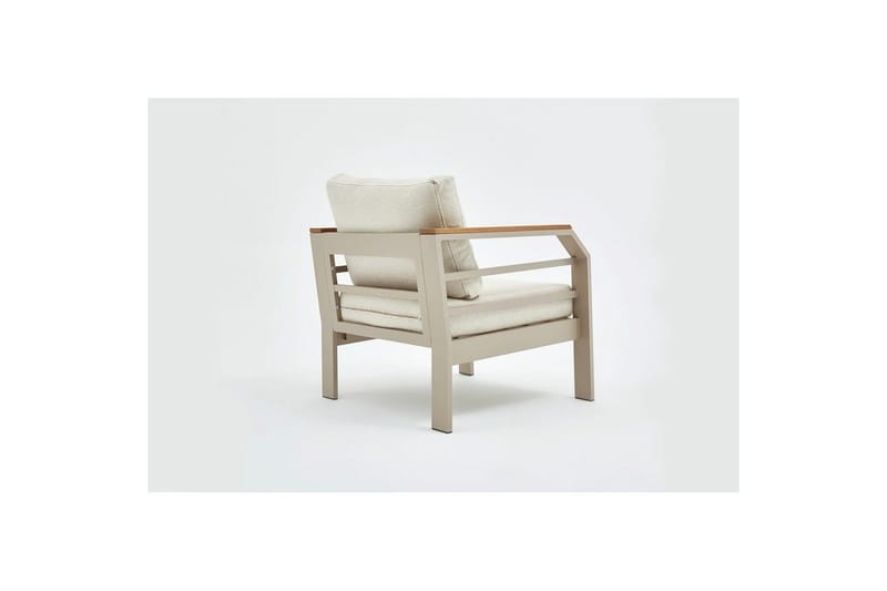 Trädgårdsloungeset Sudassento Beige - Beige - Utemöbler - Loungemöbler - Soffgrupp utomhus